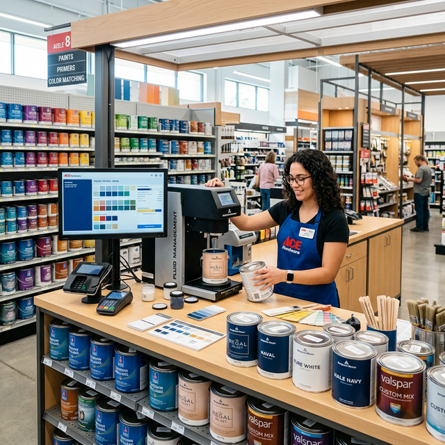 Paint and color mixing center